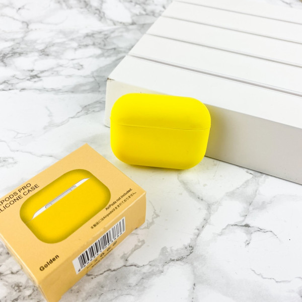 Чехол Airpods Pro Silicone Case Slim Golden