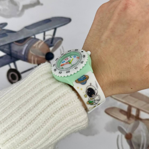 Дитячий годинник Better 010 Space Green-White