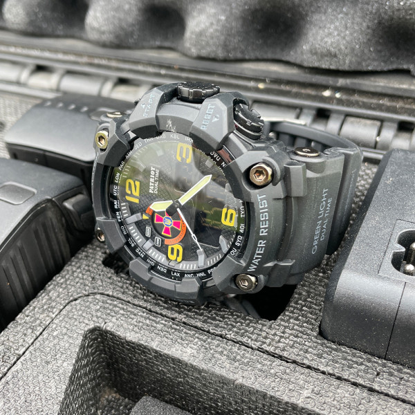 Годинник наручний Patriot 002BKSU ЗСУ Чорні + Коробка.
