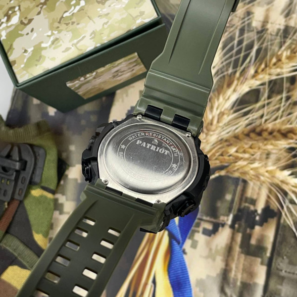 Годинник наручний Patriot 004AGTPO Поліція Зелені  + Коробка