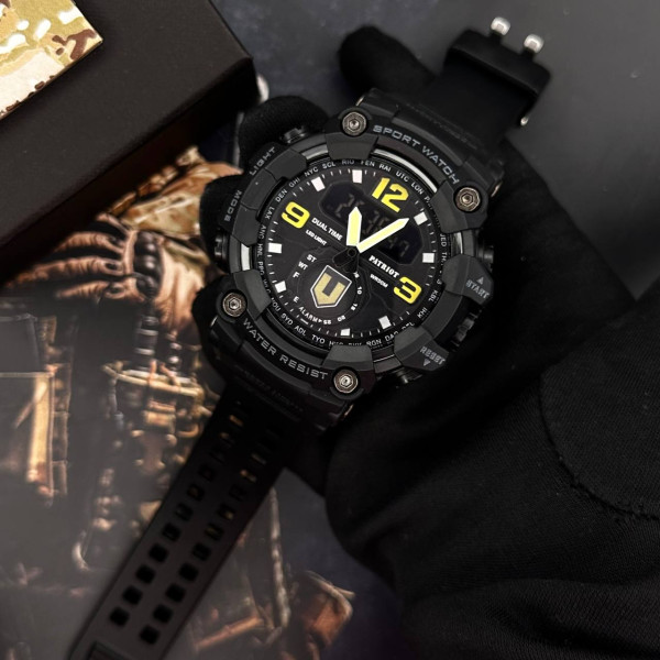 Годинник наручний Patriot 004BKTRO ТРО Чорні + Коробка