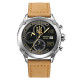 Годинник наручний Patriot 016 Тризуб золото Silver Light Brown