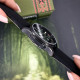 Часы наручные Awarder Embroidery Black-Green Black Battery 10ATM