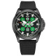 Часы наручные Awarder Embroidery Black-Green Black Battery 10ATM
