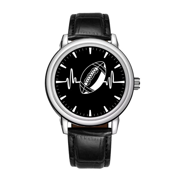 Leather Football Watch Model 220106 - Ideal Gift for Her