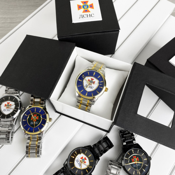 Chronte с логотипом ДСНС Silver-Gold-Blue-Black
