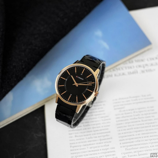 Curren 8385 Black-Gold
