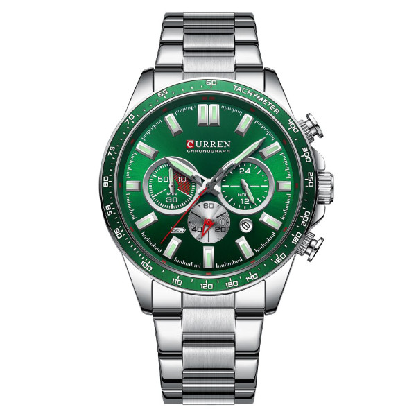 Curren 8418 Silver-Green