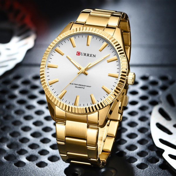 Curren 8425 Gold-White