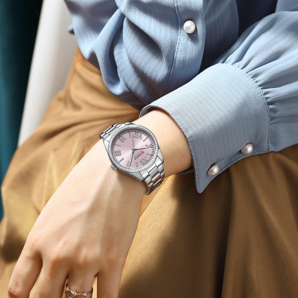 Curren 9088 Silver-Pink