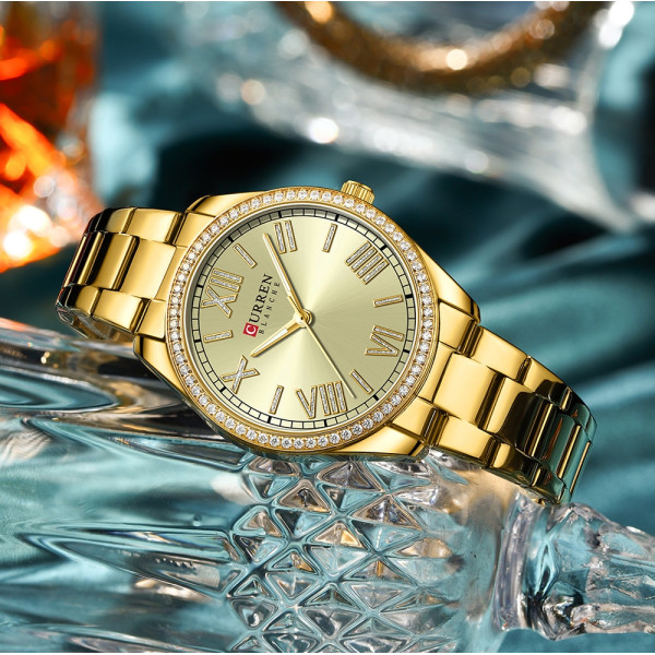Curren 9088 Gold-Gold