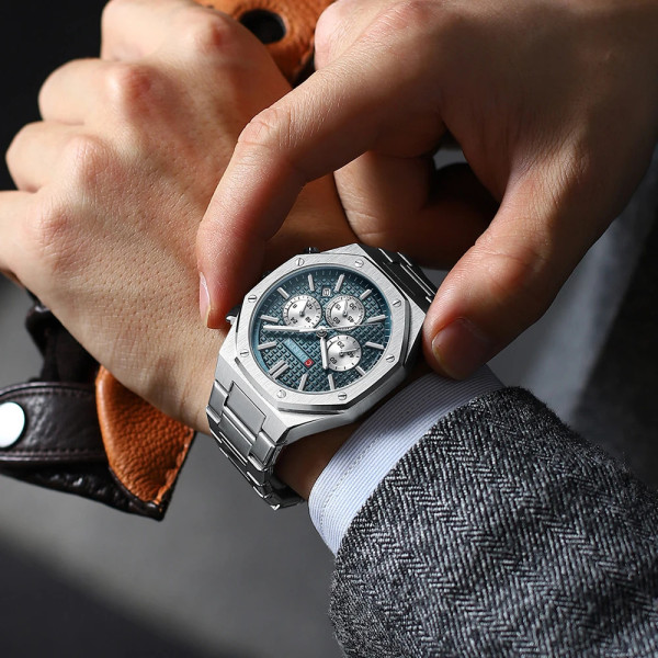 Curren 8440 Silver-Blue