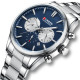Curren 8446 Silver-Blue