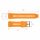 Ремінець для смарт годинника  Modfit Combat Orange