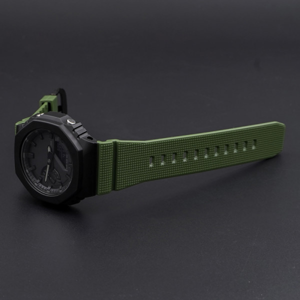 Ремінець для Casio G-Shock GM-2100/GA2100 Army Green Black
