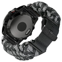 Ремешок для часов Hemsut HGA145 Rugged Paracord Camo Grey Garmin 22 mm