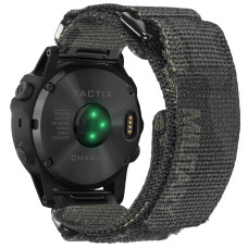 Ремінець для годинника Hemsut HGA131 Military Velcro Garmin Camo Black 26 mm