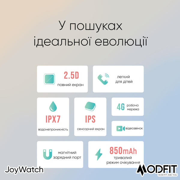 Розумний дитячий годинник Modfit JoyWatch Pink