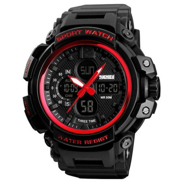 Skmei 1343RD Black-Red, 1080-0829, Skmei