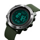 Skmei 1418AG  Army Green + Compass