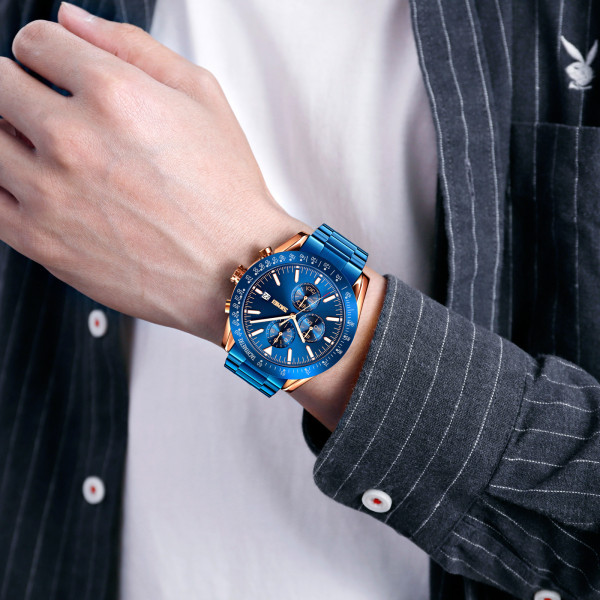 Skmei 9253RGBU Rose Gold-Blue