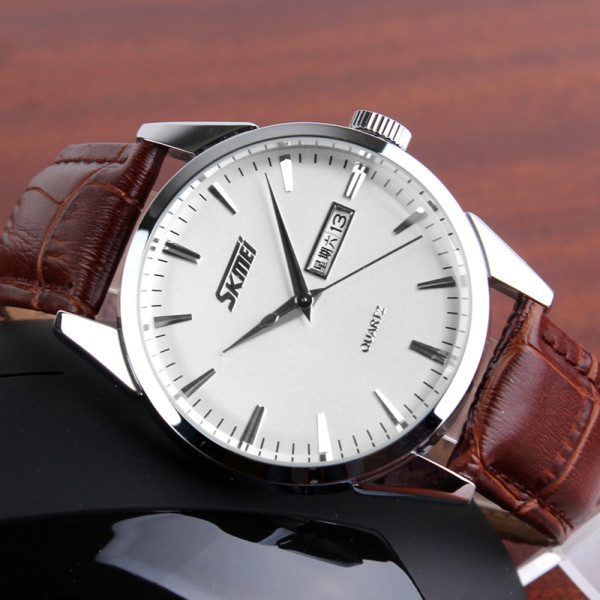 Skmei 9073SIWT-B Silver-White men