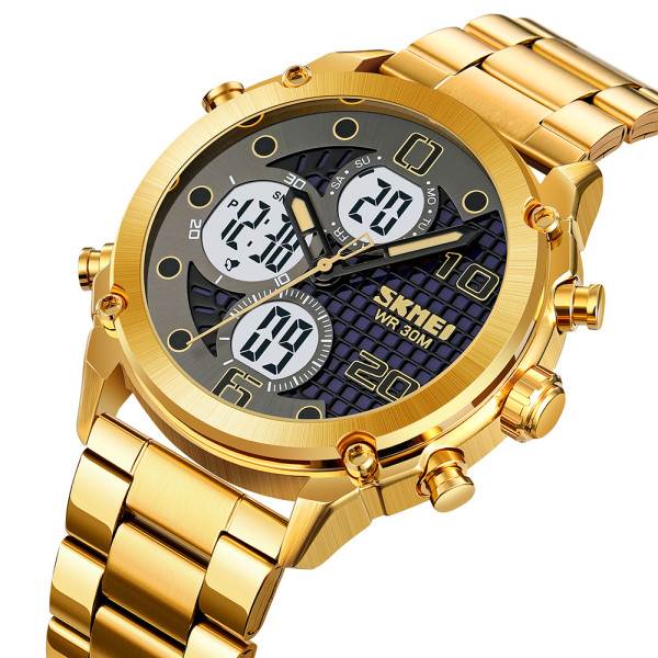 Skmei 1975SGDWT Gold-White Steel
