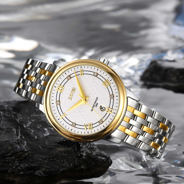 Skmei 9272TGDSI-S Gold/Silver-Silver Lady