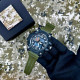Годинник наручний Patriot 012AGDSNS ДСНС Чорні з зеленим + Коробка.