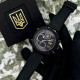 Годинник наручний Patriot 017BKBK Тризуб золото All Black