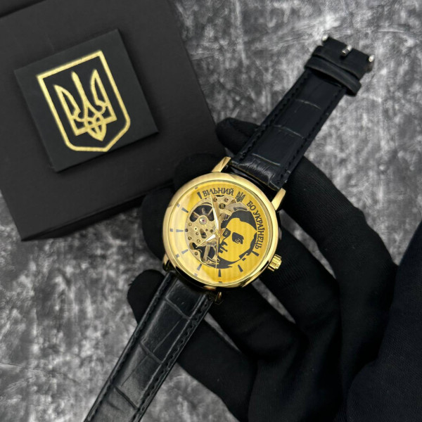 Годинник наручний Patriot 022 Gold-Black Mechanic Вільний бо Укранець
