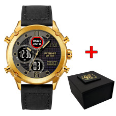 Годинник наручний Patriot 017 Ваше Лого Gold-Black