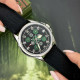 Годинник наручний Awarder Embroidery Silver-Green Black Battery 10ATM