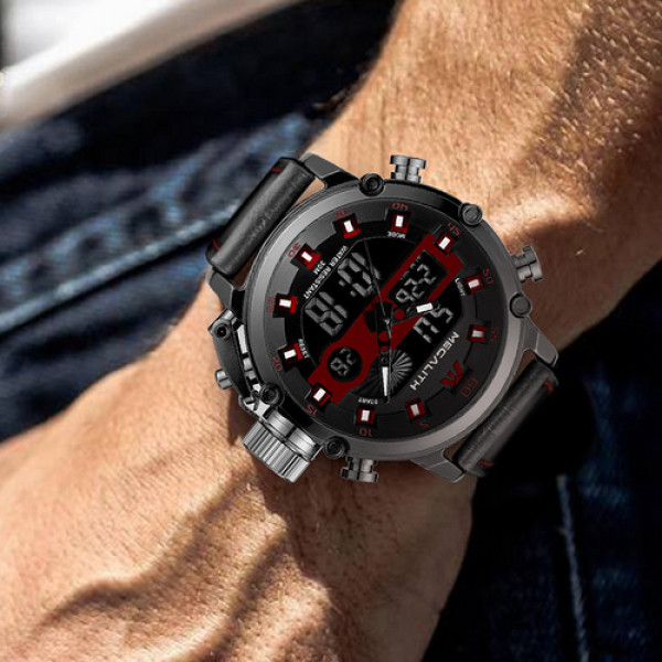 Megalith 8051M Black-Dark Gray-Red