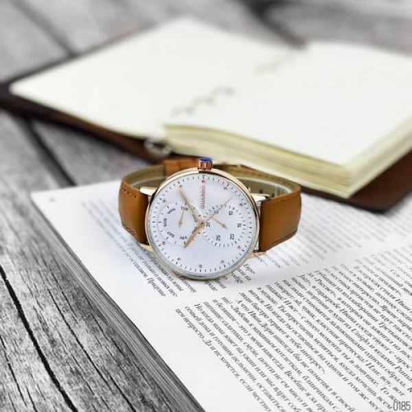 Guardo 012522-4 Brown-Cuprum-White