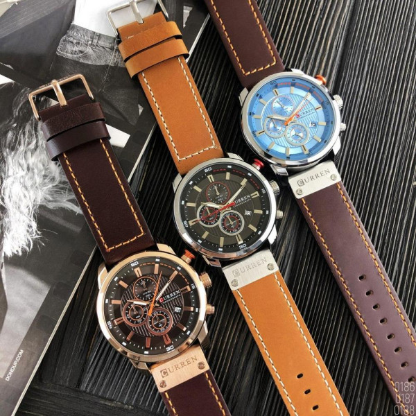 Curren 8291 Silver-Blue