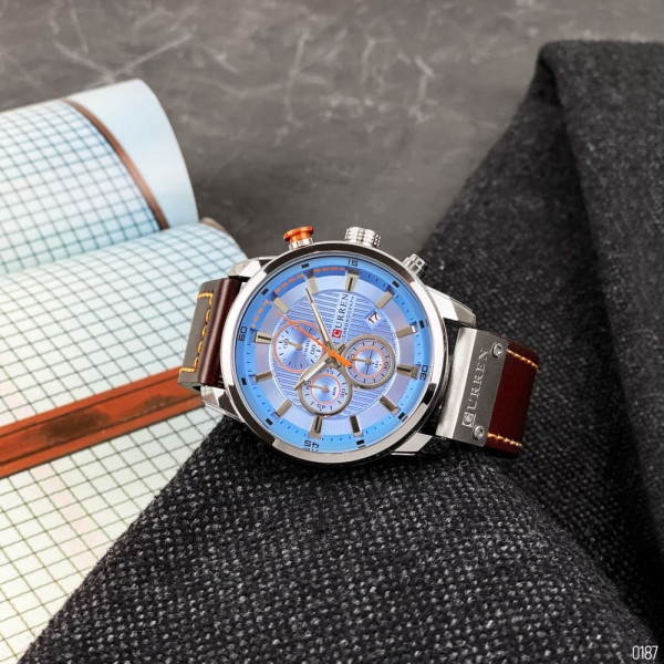 Curren 8291 Silver-Blue