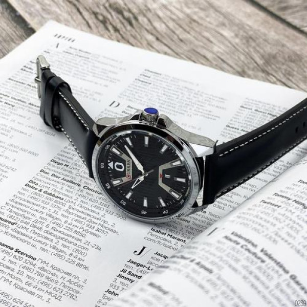 Curren 8379 Silver-Black