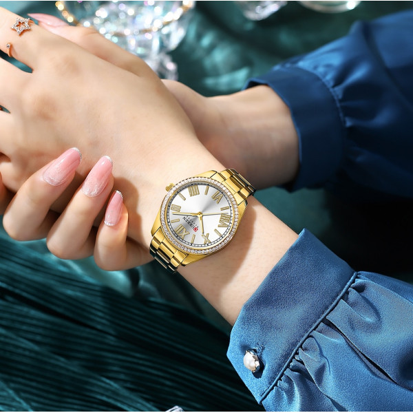 Curren 9088 Gold-White