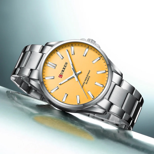 Curren 9090 Silver-Orange