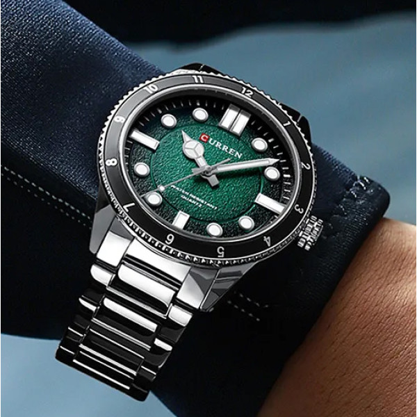 Curren 8450 Silver-Green