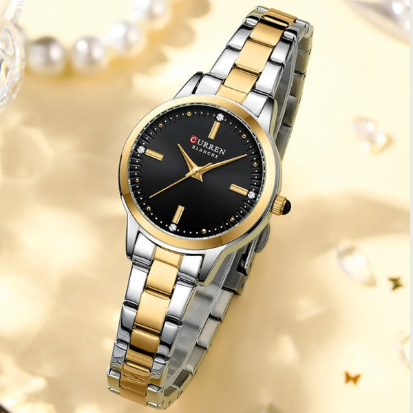 Curren 9094 Silver-Gold-Black