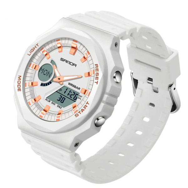 Sanda 6016 White-Rose Gold