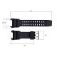 Ремінець для годинника Skmei 1343BK Black