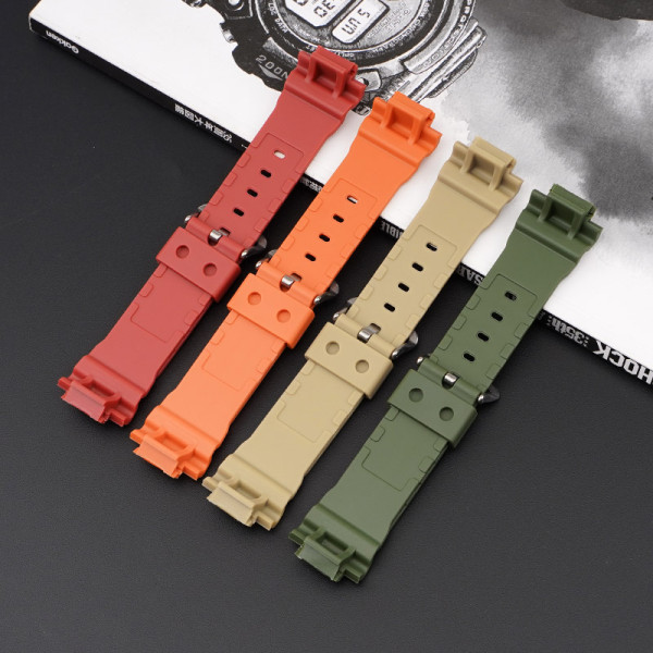 Ремінець для Casio G-Shock DW-5600/6900/G-5600/GW-M5610 Army Green Silver