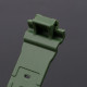 Ремінець для Casio G-Shock DW-5600/6900/G-5600/GW-M5610 Army Green Silver