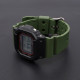 Ремінець для Casio G-Shock DW-5600/6900/G-5600/GW-M5610 Army Green Silver