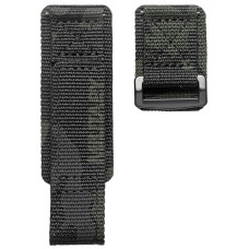 Ремінець для годинника Hemsut HS131 Military nylon Velcro Camo Black  22 mm