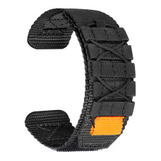 Ремінець для годинника Nylon Tactic Black 22 мм
