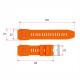 Ремінець для смарт годинника Modfit Navi Compass Orange